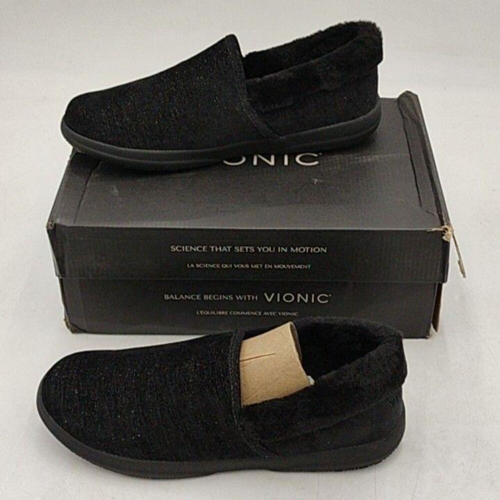 Slippers Womens S Clare Cozy Collar Slippers Black Marl House Cozy Size 10